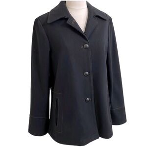 RARE C.P. Company Womens Italian Handmade Black Wool Blazer Size E42/US 6